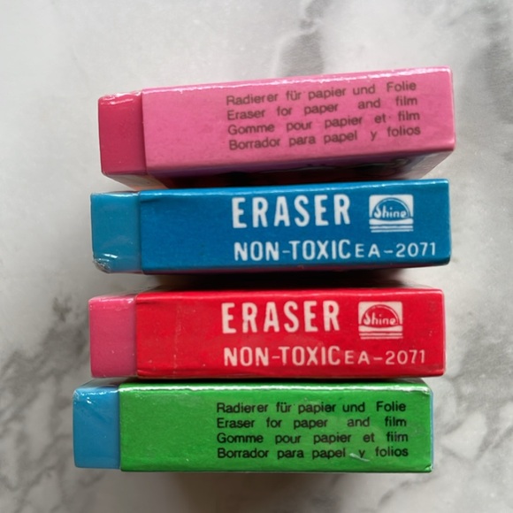 Vintage Cat Dog Bear sealed eraser lot - Picture 4 of 6